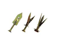 Juego de tacos y tornillos de pared, Tornillos de expansión 18PCS Kit de anclaje de placa de yeso de paneles de yeso de acero inoxidable Enchufe de cavidad Herramienta de fijación de pasador Pernos de