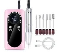 Juego de taladro eléctrico de 45000 RPM con brocas para manicura de salón