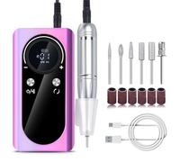 Juego de taladro eléctrico de 45000 RPM con brocas para manicura de salón