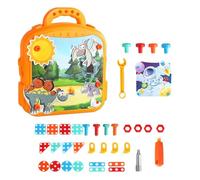 Juego de taladros para mosaicos: Kit construcción eléctrico, diseño Colorido Tablero Tornillos, Juego práctico, Actividad Desarrollo Habilidades motoras Finas | Juguete Educativo Aprendiz