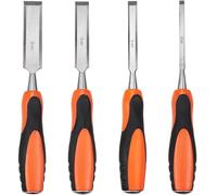 Juego de tallado en madera Juego de cinceles de madera de 4 piezas, 6/12/18/25mm, for carpintería, cinceles planos, bricolaje, tallado en madera, utensilios con cuchillas