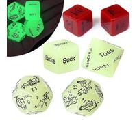 Juego de Tallas Luminosas de 6 Juegos de Fiesta Dados de Juego Juegos para Parejas,-Adecuado para Diferentes Ocasiones.