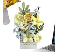 Juego de tallos de chenilla, paquete de varillas florales flexibles, suministros flexibles para hacer flores, materiales de arte creativos coloridos, kit de arreglos decorativos hechos a mano | Floral