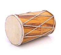 Juego de tambor de madera y cuero hecho a mano clásico indio, juego de tambor de percusión de mano, instrumentos musicales del mundo, punjabi, dholak, dholki, inauguración de la casa, ideas de regalo