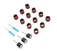 Juego de Tambores de Lijado, Manguitos de Grano 80 Duraderos | Almohadillas de goma autoexpandibles, Compatibles con herramientas rotativas, Ideales para trabajar la madera, Adecuadas