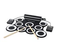 Juego De Tambores Electrónicos Kit De Tambor Eléctrico, Práctica Drum Pad, 9 Almohadilla Electrónica Ampliada, Adulto Y Tambor Portátil For Principiantes, Mejor Regalo For Cumpleaños De Vacaciones