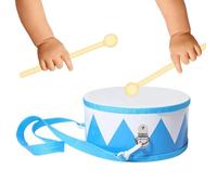 Juego De Tambores Para Niños | Instrumento Educativo de Educación Temprana - Correa de transporte de 15 cm Tambor de Madera | durante 2-5 años Niños y Niñas Educación Temprana