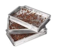 Juego de tamices de clasificación de granos de café, pantallas de precisión de acero inoxidable con 5 marcos y 10 capas desmontables para entusiastas del tostado y el café