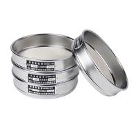 Juego de tamices de laboratorio de acero inoxidable de 20 cm con tapa galvanizada y recipiente for muestreo e inspección.(20mesh(0.9mm))