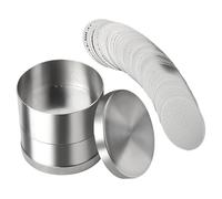 Juego de tamices de precisión for clasificación de diamantes, de acero inoxidable, con marco de placa, for joyería, clasificación de piedras preciosas (diámetro de 48/65/80 mm) for tienda.(Small)