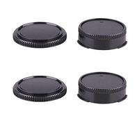 Juego de tapa de lente trasera y tapa de cuerpo compatible con lentes de montaje Canon FD y FL