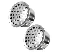 Juego de tapas de drenaje de baño de acero inoxidable 304 con agujero de drenaje de 5 cm para altos flujos y obstrucciones en duchas, cubierta de drenaje eficiente de ducha