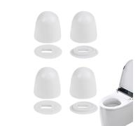 Juego de tapetes Pernos de Inodoro con Carcasa de Anclaje de Bloqueo del Asiento para la sustitución del Suelo del baño en casa, protección Blanca Duradera de Topper Borde