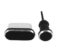 Juego de tapones antipolvo de aluminio USB C con puerto de carga tipo C