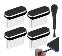 Juego de tapones antipolvo multifunción, tapa protectora de puerto, tapón antipolvo tipo C para teléfono, cubierta de agujero de cargador tipo C con punta antiescombros, práctico bloqueador de ranura