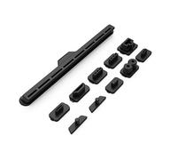 Juego de tapones de silicona antipolvo consola de juegos para PS5 Slim, tapón protector antipolvo para Playstation 5 Slim Disc&Digital Edition (Negro)