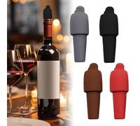 Juego de tapones de silicona para bebidas, cubiertas de sellado para botellas de vino, champán y cerveza, uso doméstico, juego de tapones de vino de silicona para sellar botellas de vino, cerveza y