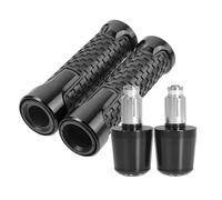 Juego De Tapones Y Empuñaduras Para Manillar De Motocicleta Para Ninja 300 400 ZX6R ZX9R ZX12R Z900 Z800 ER6F Z 750 250 800 ER 6N 6F Z750 Z250 ER6N Tapón(Negro)