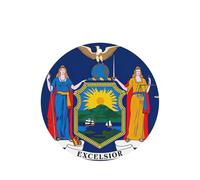 Juego de tarjetas de ambientador de coche redondas con diseño de bandera del estado de Nueva York, ambientador colgante con aroma a lavanda, 10/24 piezas