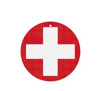Juego de tarjetas de ambientador de coche redondas con diseño de bandera suiza, ambientador colgante con aroma a lavanda, 10/24 piezas