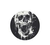 Juego de tarjetas de ambientador de coche redondas con diseño de calavera fantasma de terror, ambientador colgante con aroma a lavanda, 10/24 piezas