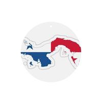 Juego de tarjetas de ambientador de coche redondas con diseño de mapa de la bandera de Panamá, ambientador colgante con aroma a lavanda, 10/24 piezas