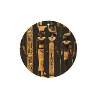 Juego de tarjetas de ambientador de coche redondas de jeroglífico egipcio antiguo, ambientador colgante con aroma a lavanda, 10/24 piezas