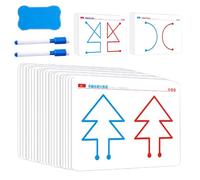 Juego de tarjetas de entrenamiento cerebral, 10 piezas para el desarrollo infantil, habilidades motoras, coordinación y entrenamiento cognitivo, crecimiento cerebral bilingüe, juguetes educativos para