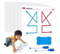 Juego De Tarjetas De Entrenamiento Cerebral De 10 Piezas | Juego De Cartas para El Desarrollo del Cerebro Izquierdo Y Derecho | Práctica De Coordinación De Manos, Ejercicio De Habilidades Motoras