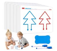 Juego De Tarjetas De Entrenamiento Cerebral Para Niños - Tarjeta De Desarrollo Sensorial Estimulante De Entrenamiento Cerebral De 10 Piezas | Tarjeta De Coordinación Mano-cerebro Habilidades Motoras F
