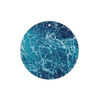 Juego de tarjetas de fragancia redondas con temática de playa tropical, ambientador colgante de lavanda para decoración del hogar, 10 o 24 piezas