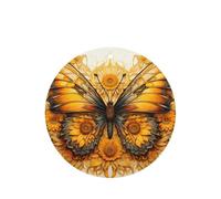 Juego de tarjetas de fragancia redondas de girasol, mariposa, ambientador colgante de lavanda para decoración del hogar del coche, 10 o 24 piezas