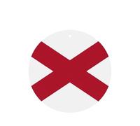 Juego de tarjetas de fragancia redondas de la bandera del estado de Alabama, ambientador colgante de lavanda para decoración del hogar del coche, 10 o 24 piezas