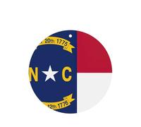 Juego de tarjetas de fragancia redondas de la bandera del estado de Carolina del Norte, ambientador colgante de lavanda para decoración del hogar del coche, 10 o 24 piezas