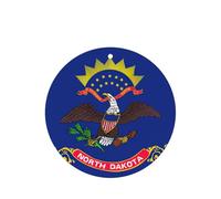 Juego de tarjetas de fragancia redondas de la bandera del estado de Dakota del Norte, ambientador colgante de lavanda para decoración del hogar del coche, 10 o 24 piezas