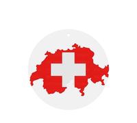 Juego de tarjetas de fragancia redondas de mapa de la bandera suiza, ambientador colgante de lavanda para decoración del hogar, 10 o 24 piezas