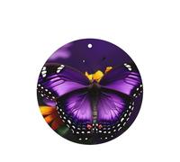 Juego de tarjetas de fragancia redondas de mariposa y flor, ambientador colgante de lavanda para decoración del hogar del coche, 10 o 24 piezas
