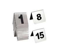 Juego De Tarjetas De Números De Mesa De 15 Piezas, Tarjetas De Números De Mesa Estilo Tienda De Campaña, Adecuadas for Bares, Restaurantes Y Cafeterías, 5 * 4 * 3,5 Cm(1-15)