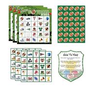 Juego de tarjetas de visita para 24 jugadores, juego de tarjetas de llamada para grupos grandes, juego de bingo de fútbol para fiestas de juegos, reuniones