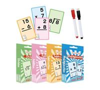 Juego de Tarjetas Flash de multiplicación, Tarjetas Flash de división de multiplicación de borrado en, Tarjetas de Aprendizaje de Habilidades matemáticas para niños de 6 años para Sala de Estudio