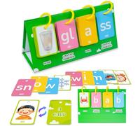 Juego de tarjetas interactivas de vocabulario visual intermitente, adecuadas para enseñar idiomas a niños y principiantes
