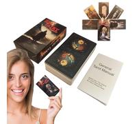 Juego de Tarot de Roja - Tarjetas de adivinación esotéricas para desarrollo personal y prácticas espirituales | Tarjetas de mesa para entretenimiento, noches con amigos, rituales e idea de