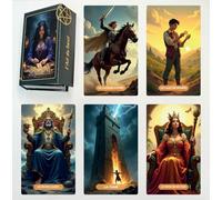 Juego de Tarot Divinatorio, Arte del Tarot: Un viaje espiritual a través de las cartas, juego de 78 cartas