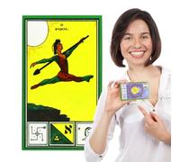 Juego de tarot místico, cartas mágicas ceremoniales para reflexión personal de adivinación, obra de arte vibrante con instrucciones, ideal para juegos en grupo, sorteos diarios, práctica ritual de 4.1