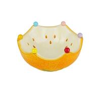 Juego de tarros de almacenamiento de cerámica con forma de mesa de café para sala de estar, plato de frutas, tenedor de postre
