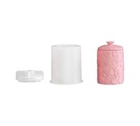 Juego de tarros de silicona con diseño de flores creativas y elegantes, para proyectos de manualidades y manualidades