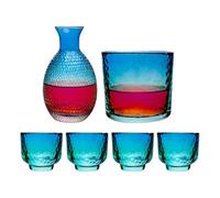 Juego de tarros de vidrio resistente al calor, juego de tazas de sake caliente para whisky, para restaurante, camping, comedor, hogar, bar, fiesta, whisky, licor, vodka, cerveza