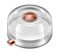 Juego de tarros magnéticos para especias con tapas transparentes, 2.36 x 1.57 pulgadas, recipientes de almacenamiento de condimentos para mascotas, para cocina, negro o blanco