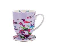 Juego de taza con debajo de la cuchara Posey Perennial Penstonios 400 ml Maxwell Williams