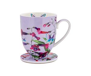 Juego de taza con debajo de la cuchara Posey Perennial Penstonios 400 ml Maxwell Williams